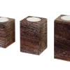 Theelichthouder Mcw-C58 (3 Stuks), Bruin
