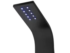 Thermostatische Douchekolom Met Massagestralen, Ledverlichting En Bluetooth - L20 X H165 Cm - Zwart - Chakra V