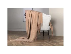 Tilly Plaid 170X130Cm Beige.