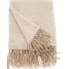 Toby Plaid 170X130Cm Beige, Wit.