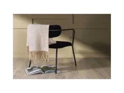 Toby Plaid 170X130Cm Beige, Wit.