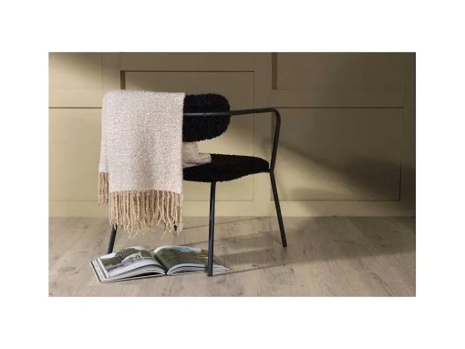 Toby Plaid 170X130Cm Beige, Wit.