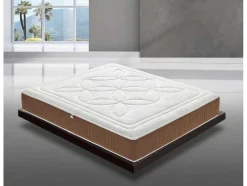 Traagschuimmatras Met 5 Cm Geheugen - Hoogte 25 Cm - Orthopedisch - Verwijderbaar 135 X 200 Cm