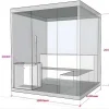 Traditionele Finse Sauna 4/5 Persoons Kolding - 180 X 160 X 200 Cm
