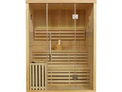 Traditionele Finse Sauna Sigtuna - 2 Tot 3 Plaatsen - L150 X L120 X H200 Cm - Met Led Verlichting