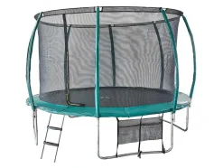 Trampoline Met Binnenbeschermingsnet, Ladder, Hoes En Verankeringsset - D.366 Cm - Wallaby