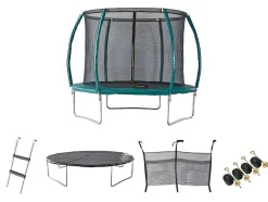 Trampoline Met Binnenbeschermingsnet, Ladder, Hoes En Verankeringsset - D.305 Cm - Wallaby