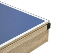 Transformeerbare Tafel - Biljart & Pingpong - Licht Naturelkleurig En Zwart - L213,4 X B111,8 X H78,5 Cm - Melian