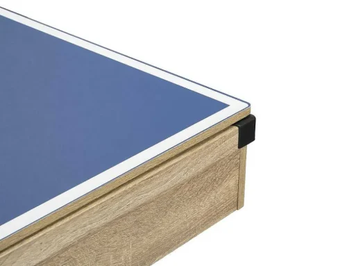 Transformeerbare Tafel - Biljart & Pingpong - Licht Naturelkleurig En Zwart - L213,4 X B111,8 X H78,5 Cm - Melian