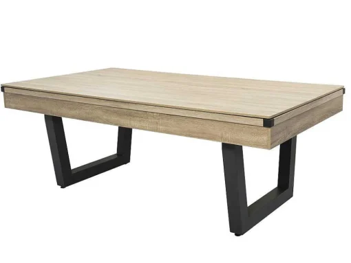 Transformeerbare Tafel - Biljart & Pingpong - Licht Naturelkleurig En Zwart - L213,4 X B111,8 X H78,5 Cm - Melian