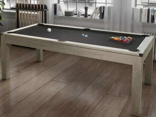 Transformeerbare Tafel Biljart & Pingpong - Licht Naturelkleurig - L182 X B102 X H80 Cm - Henk