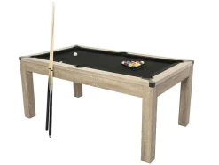 Transformeerbare Tafel Biljart & Pingpong - Licht Naturelkleurig - L182 X B102 X H80 Cm - Henk
