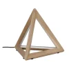 Trigonon Tafellamp, Eik, Chroom, Antraciet, 42X42X29,5 Cm, Epikasa