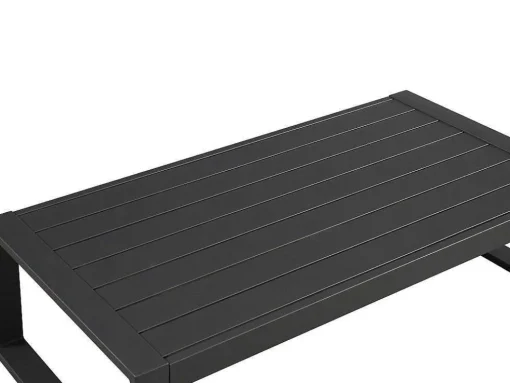 Tuin Salontafel Molokai Van Aluminium - Antraciet
