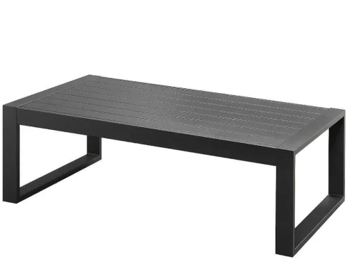 Tuin Salontafel Molokai Van Aluminium - Antraciet
