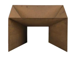 Tuin Vuurkorf In Cortenstaal - L. 50 X P. 50 X H. 30 Cm - Vierkant - Morogoro