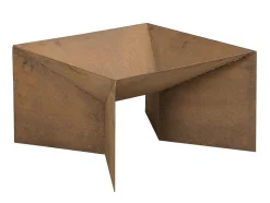 Tuin Vuurkorf In Cortenstaal - L. 50 X P. 50 X H. 30 Cm - Vierkant - Morogoro