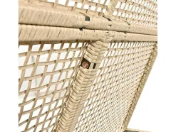 Tuinbed - Rotan Tent Voor 2 Personen - Met Gordijn En Kussens - Beige
