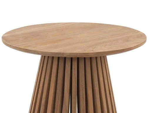 Tuinbijzettafel Van Teakhout D50 Cm - Licht Naturel - Triani