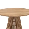 Tuineettafel Van Teakhout D120 Cm - Licht Naturel - Triani