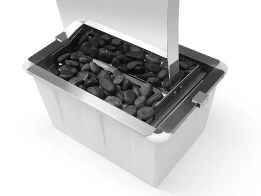 Tuinfontein Golf Van Roestvrij Staal - H130 Cm - Zilverkleurig - Hoki