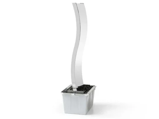 Tuinfontein Golf Van Roestvrij Staal - H130 Cm - Zilverkleurig - Hoki