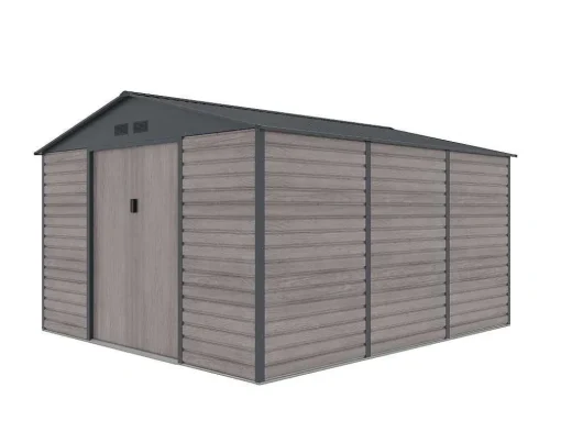 Tuinhuis Van Gegalvaniseerd Staal Met Grijs Houteffect 13,12 M - Adelmo