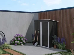 Tuinhuis Van Grijs Gegalvaniseerd Staal Biron - 1,1M