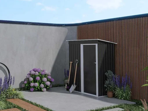 Tuinhuis Van Grijs Gegalvaniseerd Staal Biron - 1,1M