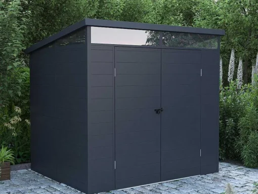 Tuinhuisje Van Antracietgrijs Hars Van 4 M Met Vloer - Minaro