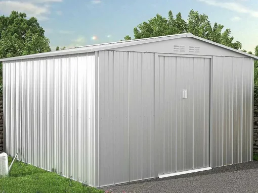 Tuinhuisje Van Gegalvaniseerd Staal - Grijs - Linus - 9,92 M