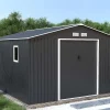 Tuinhuisje Van Grijs Gegalvaniseerd Staal Archer - 12,99 M