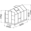Tuinkas Van Polycarbonaat Van 7,5 M Greenea Ii