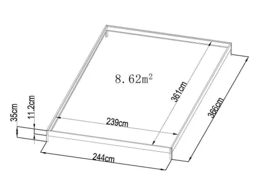 Tuinkas Van Polycarbonaat 9 M Corolle Ii