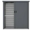 Tuinkast Van Gegalvaniseerd Staal Reivax - Grijs - 1,31 M3 - L125 X B80 X H131 Cm