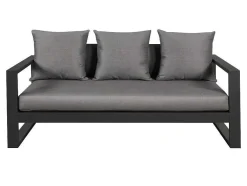 Tuinsalon Molokai In Aluminiun: Driezitsbank, 2 Fauteuils, Salontafel