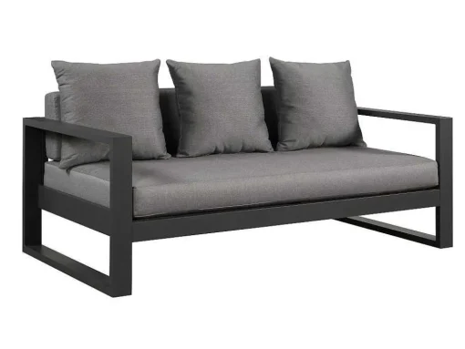 Tuinsalon Molokai In Aluminiun: Driezitsbank, 2 Fauteuils, Salontafel