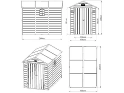 Tuinschuur Van Hars Cesio - Grijs - 5,32M