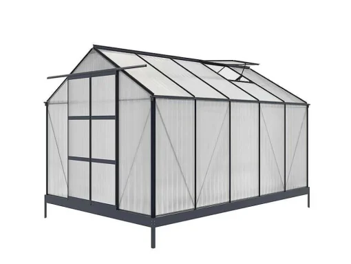 Tuinserre Corolle Ii 9 M Van Polycarbonaat - Antraciet