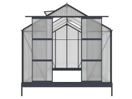 Tuinserre Corolle Ii 9 M Van Polycarbonaat - Antraciet