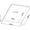 Tuinserre Van Polycarbonaat 9 M Corolle Ii - Aluminium