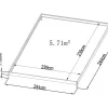 Tuinserre Van Polycarbonaat Anissa Met Basis - 5,9 M - Groen
