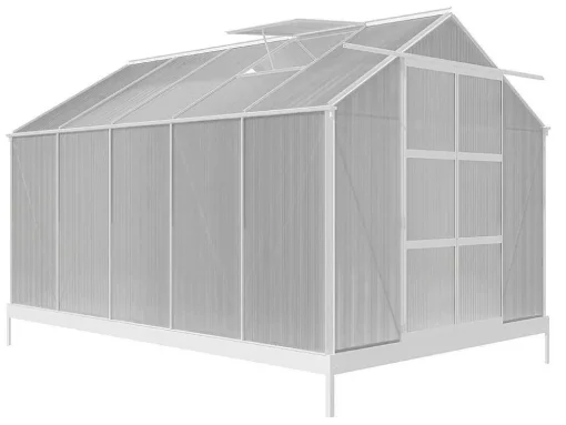 Tuinserre Van Polycarbonaat 9 M Corolle Ii - Aluminium