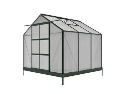 Tuinserre Van Polycarbonaat Anissa Met Basis - 5,9 M - Groen