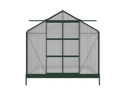 Tuinserre Van Polycarbonaat Anissa Met Basis - 5,9 M - Groen