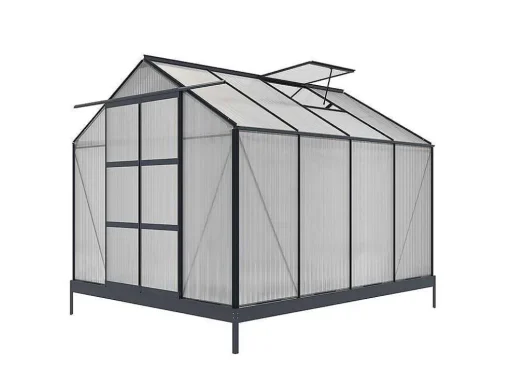 Tuinserre Van Polycarbonaat 7.5 M Greenea Ii - Antraciet