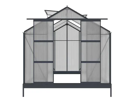 Tuinserre Van Polycarbonaat 7.5 M Greenea Ii - Antraciet