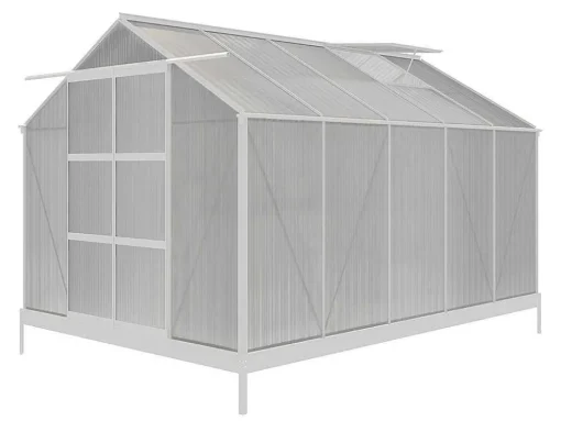 Tuinserre Van Polycarbonaat 9 M Corolle Ii - Aluminium