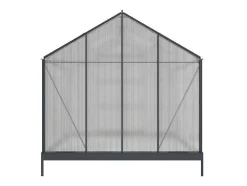 Tuinserre Van Polycarbonaat Anissa Met Basis - 5,9 M - Antraciet