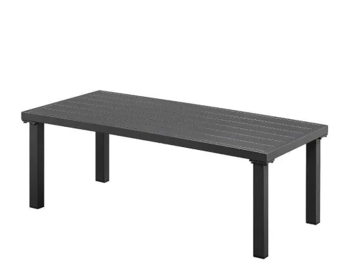 Tuinset Van Aluminium: Een Tweezitsbank, Twee Fauteuils En Een Salontafel Van Vairao Van Mylia